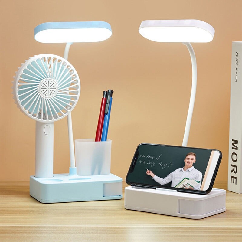 USB Rechargeable Table Lamp Study Desk Lamp Led Light For Bedroom Living Room